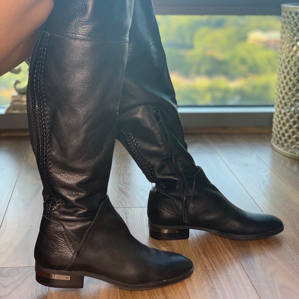Black riding boots